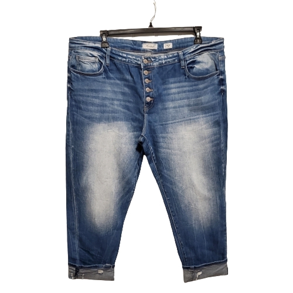 Kancan Mid Rise Ankle Button Fly Size 36!